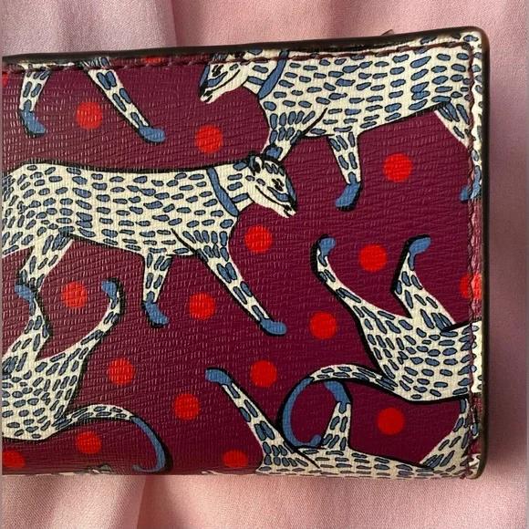 Kate Spade Sylvia Panther Dot Small Slim Bifold Wallet - Picture 7 of 16